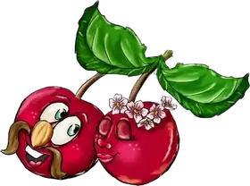 Barry & Kerry Cherry, an original Pauli Broccoli character