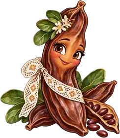 Cara Carob, an original Pauli Broccoli character