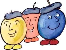 Claude Grape, an original Pauli Broccoli character