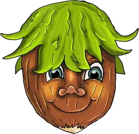 Harry Hazelnut, an original Pauli Broccoli character