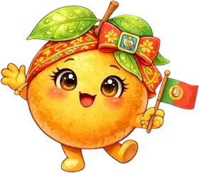 Oriana Orange, an original Pauli Broccoli character