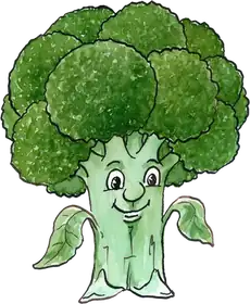 Pauli Broccoli, an original Pauli Broccoli character