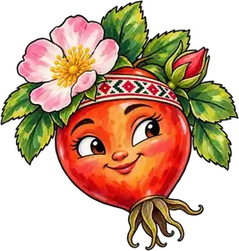 Rosa Rosehip, an original Pauli Broccoli character